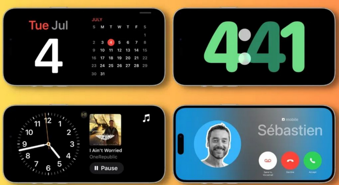 延平苹果手机维修分享iOS17横屏充电待机显示有什么好处 