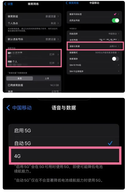 延平苹果手机维修分享iPhone14如何切换4G/5G? iPhone14 5G网络切换方法 