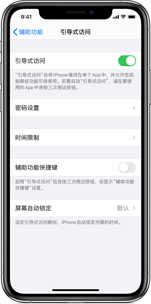 延平苹果手机维修分享如何在 iPhone 上退出引导式访问 