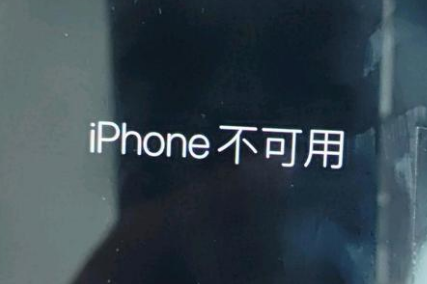 延平苹果服务网点分享锁屏界面显示“iPhone 不可用”如何解决 